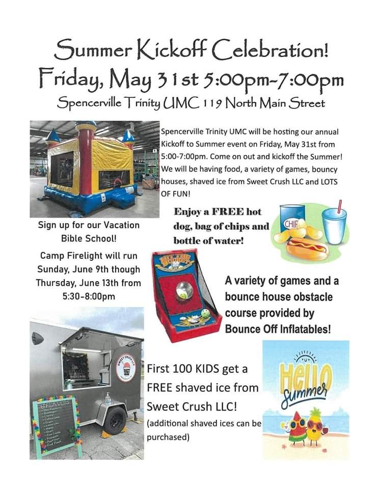 Spencerville Trinity Church Summer Kick Off 