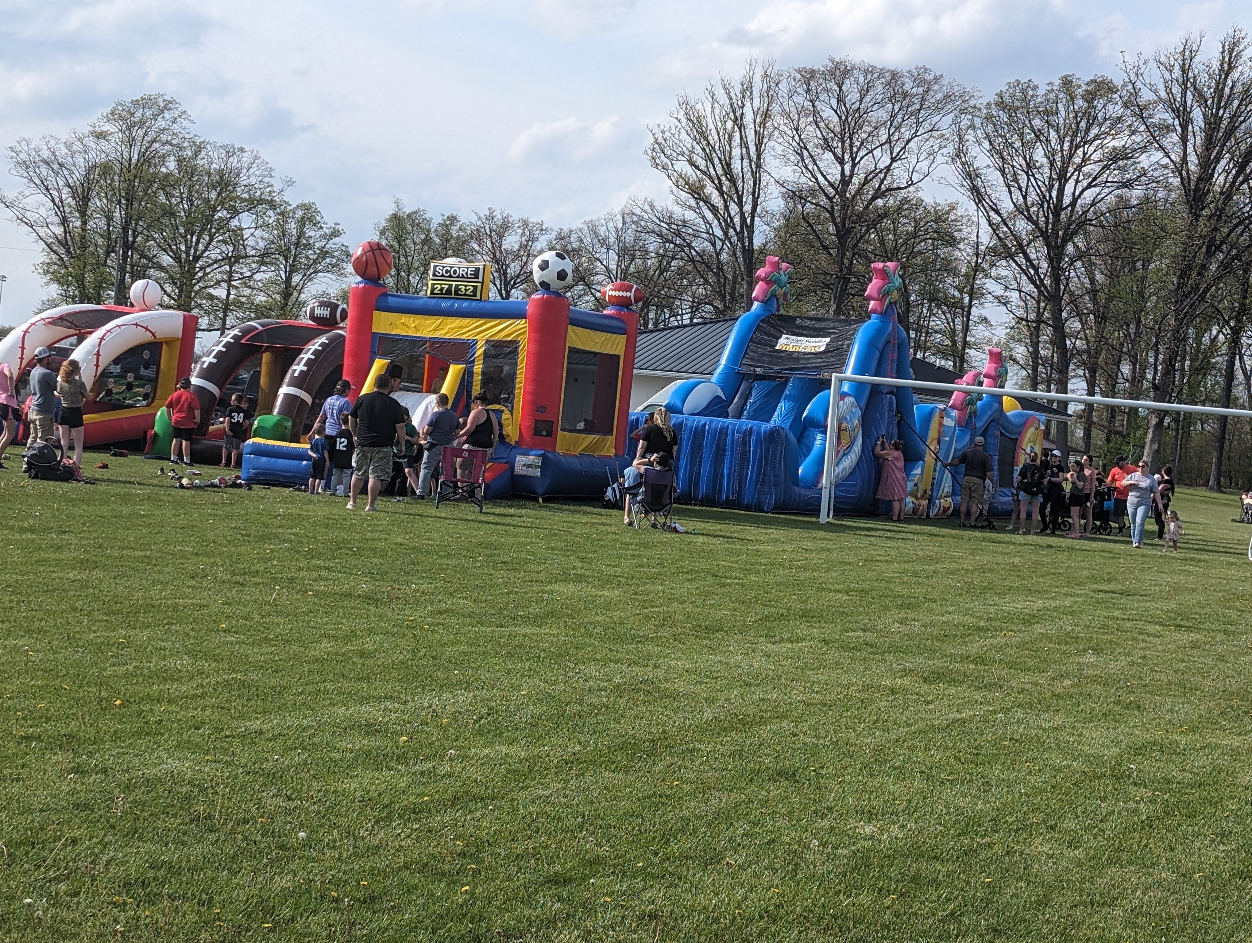 Picture of bounce houses in Spencerville
